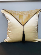 Load image into Gallery viewer, Beige Satin Envelope Style Pillow
