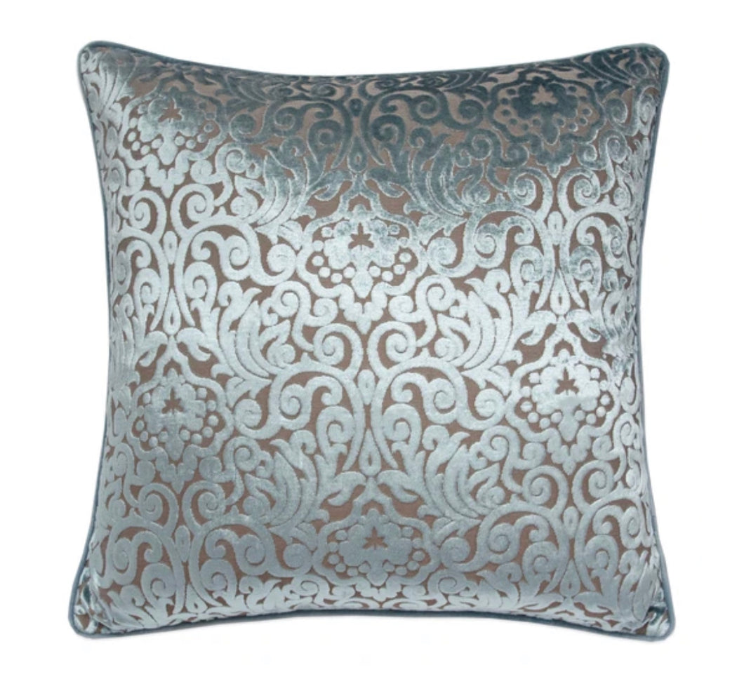 Velvet Floral Design Pillow