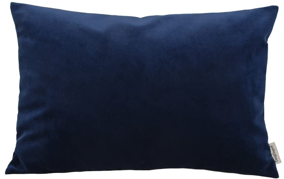 Navy Blue Velvet Pillow